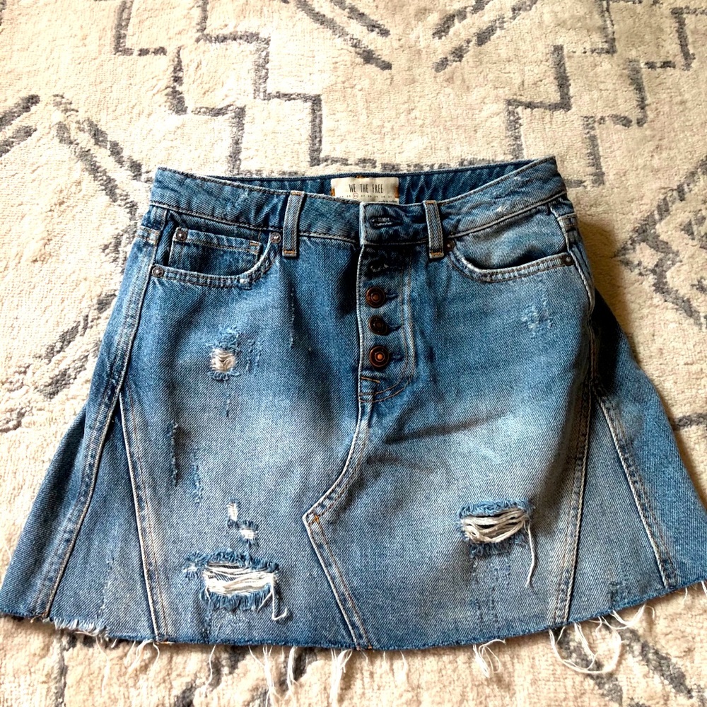 FREE PEOPLE Denim Skirt -Size 26